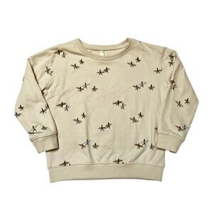 Rylee + Cru Surfer Print Sweatshirt Size 4/5